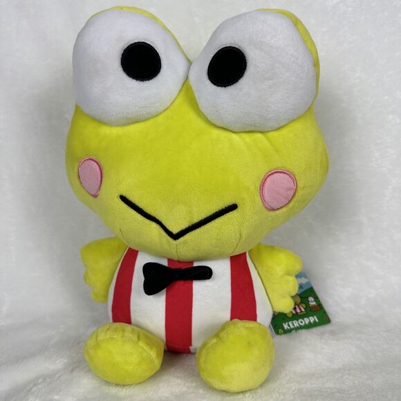 12” Keroppi Sanrio 2023 Frog Kawaii Plush Stuffed Animal Toy Doll Hello Kitty - Picture 1 of 12